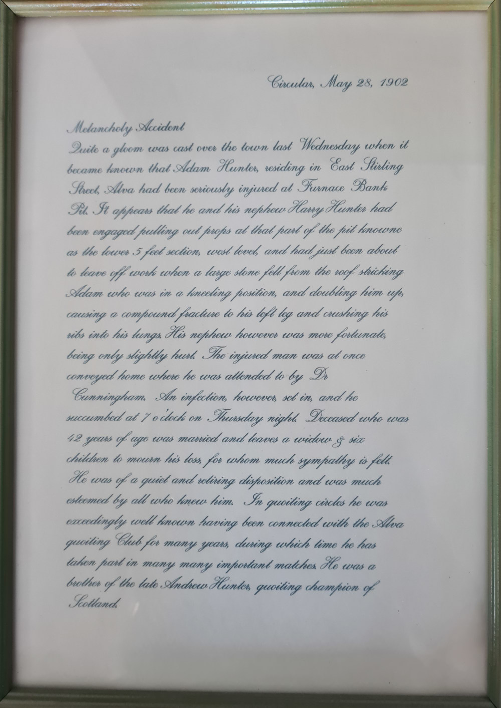 Furnacebank Accident Circular